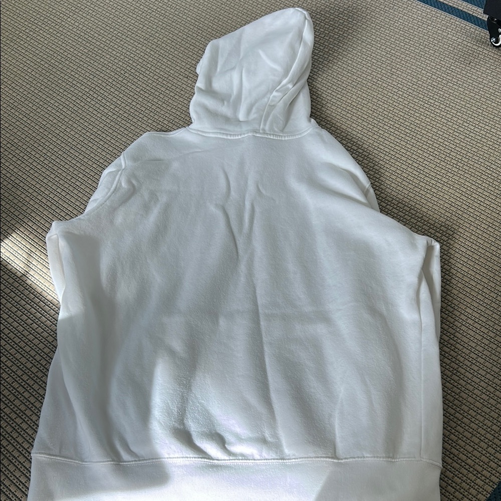 The North Face White Hoodie with Black Logo - Picture 3 of 3